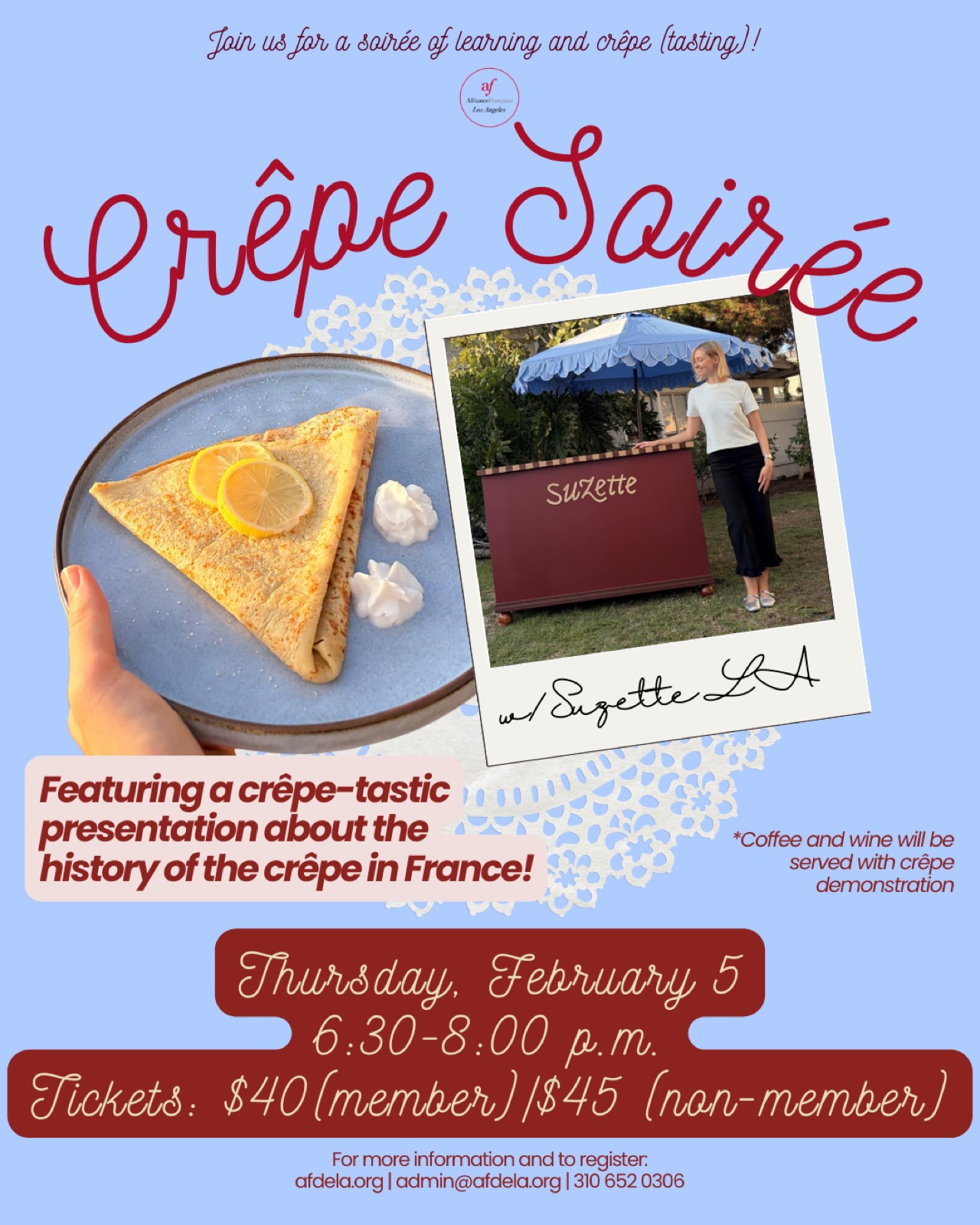 Crêpe Soirée: La Chandeleur Celebration with Suzette LA
